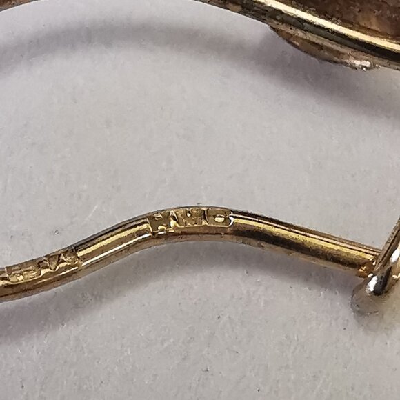 Vintage 9kt Gold Austrian Crystal Drop Earrings - Picture 6 of 8